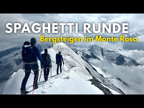 Spaghetti Runde - Hochtour der Superlative - 5 Tage und acht 4.000er - Durchquerung des Monte Rosa