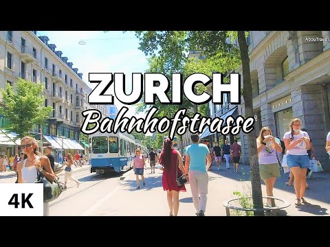 🇨🇭 ZURICH CITY SWITZERLAND - Bahnhofstrasse