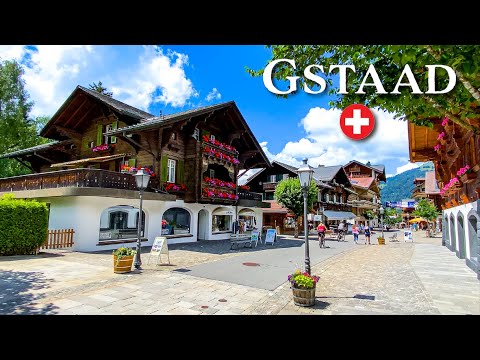 Gstaad, a magical Swiss village loved by the rich and famous! 🇨🇭 Switzerland 4K