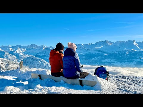 The Swiss Mount RIGI is snow white