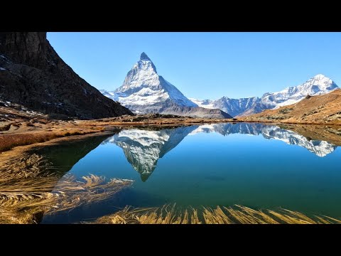 Riffelsee Lake in Zermatt - Matterhorn&#039;s mirror image! Switzerland