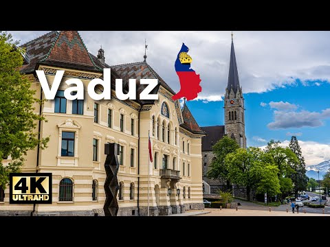 Vaduz, Liechtenstein | Capital of the World&#039;s Richest Country 4K