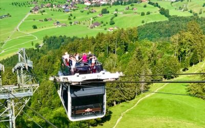 Stanserhorn with world record CabriO cable car