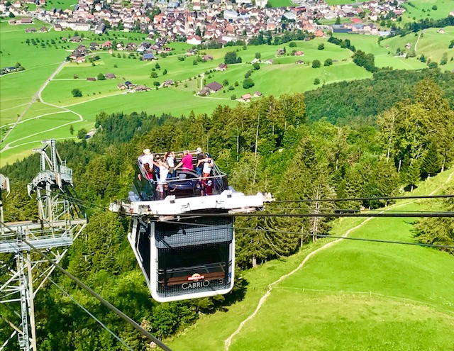 Stanserhorn with world record CabriO cable car