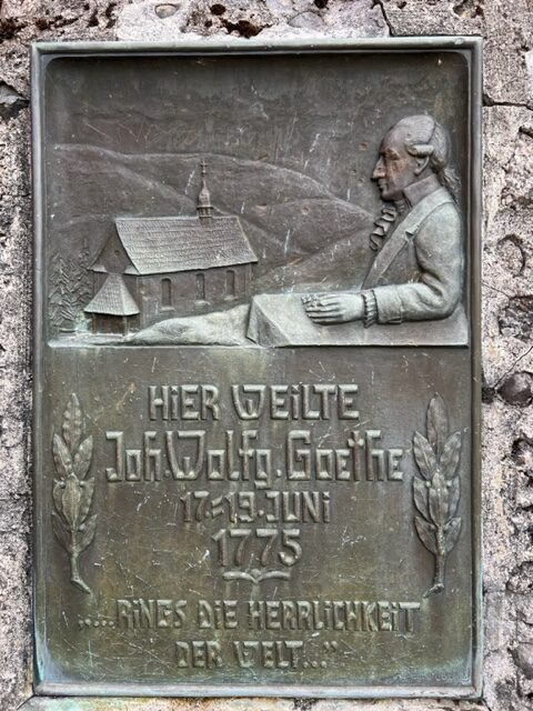 Johann Wolfgang von Goethe 1775 on the Rigi