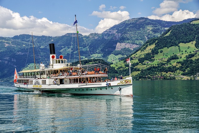 Notalgic steamboat trip on Lake Lucerne