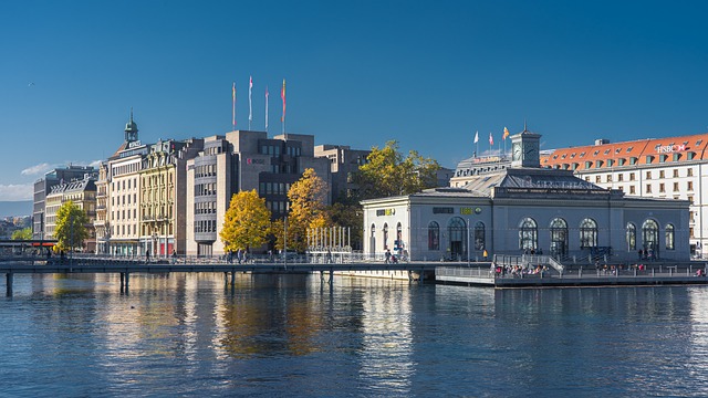 Genf mit architektonischen Highlights