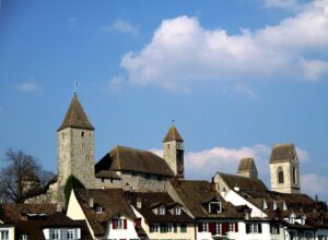Rapperswil old town with castle