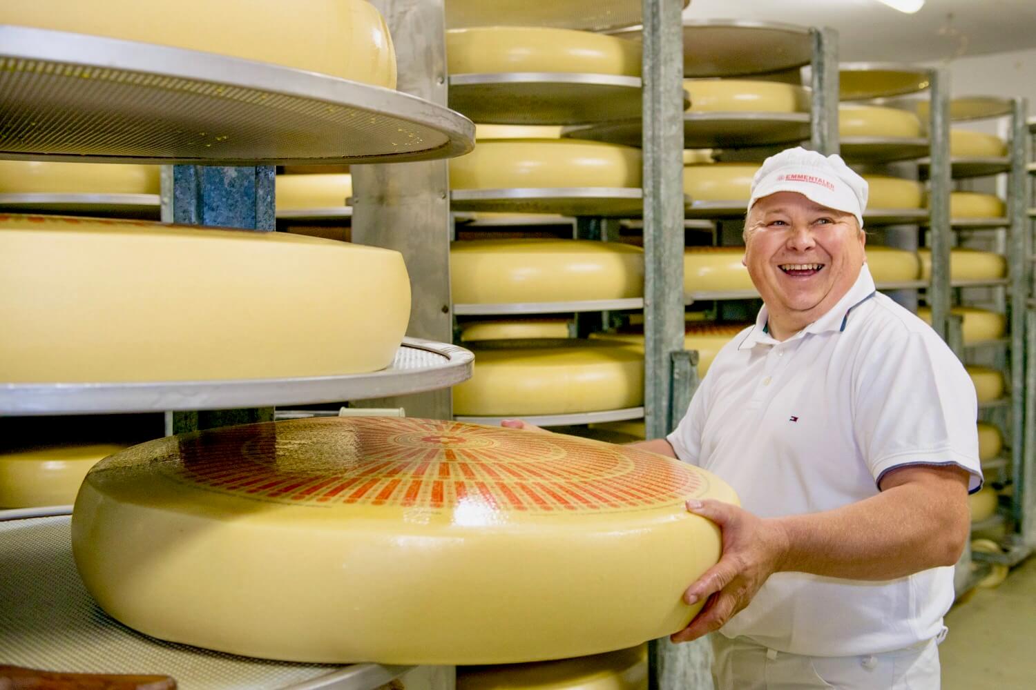Emmentaler Käse Lagerung