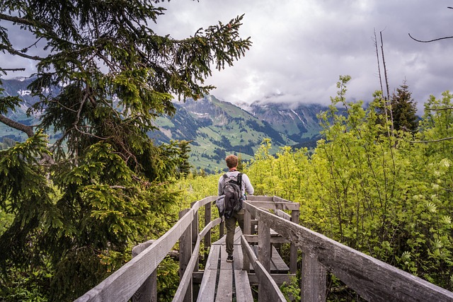 Gantrisch panoramic trail with Gäggersteg footbridge - natural and unique
