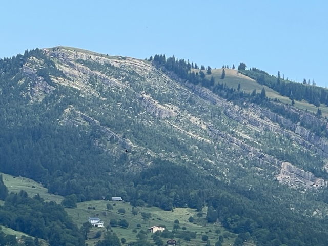 Rossberg with rockslide area