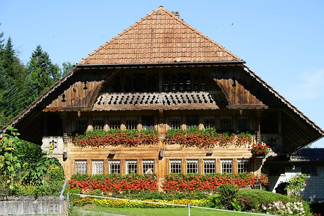 Emmental farmhouse with large canopy