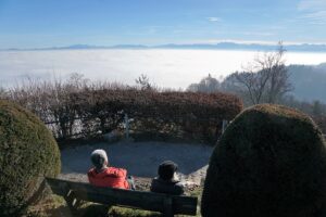 Uetliberg view over the sea of fog