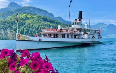 By steamboat on Lake Lucerne