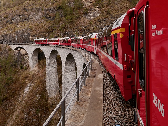 UNESCO World Heritage Rhaetian Railway in the Albula/Bernina landscape