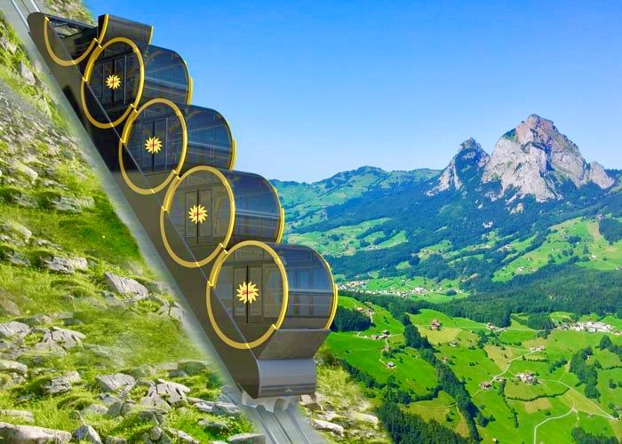 Stoos Bahn - steilste Standseilbahn der Welt