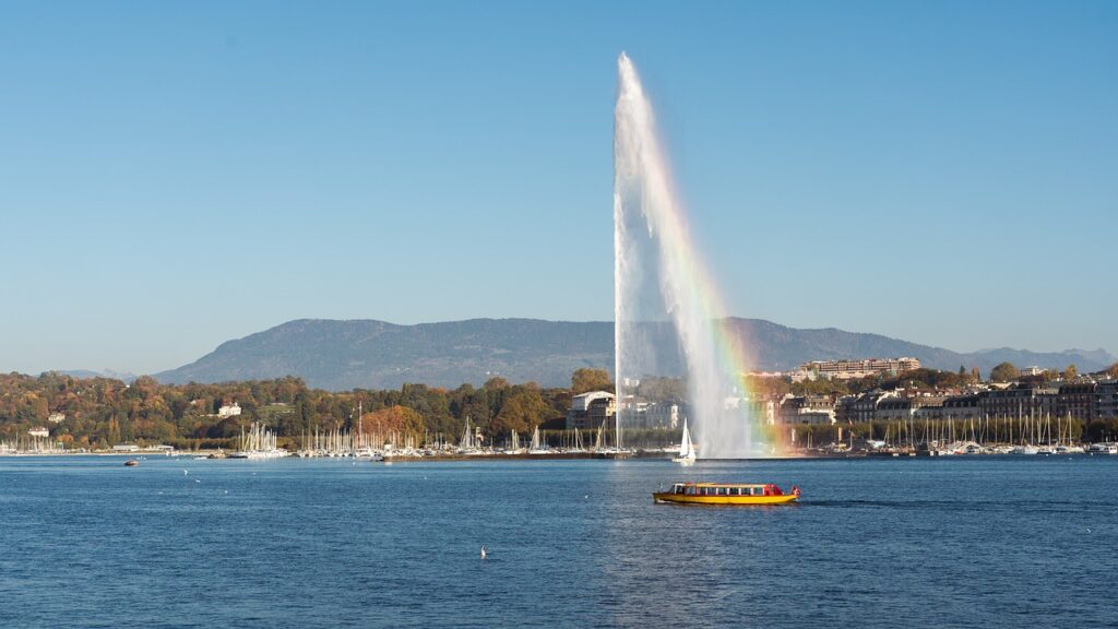 Lake Geneva with the Jet d'Eau