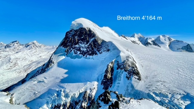 Matterhorn-Glacier-Paradise with a view of the Breithorn