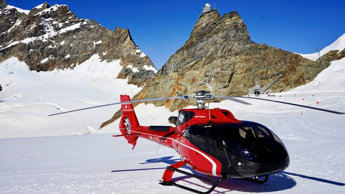 Jungfraujoch luxury trip VIP HELICOPTER