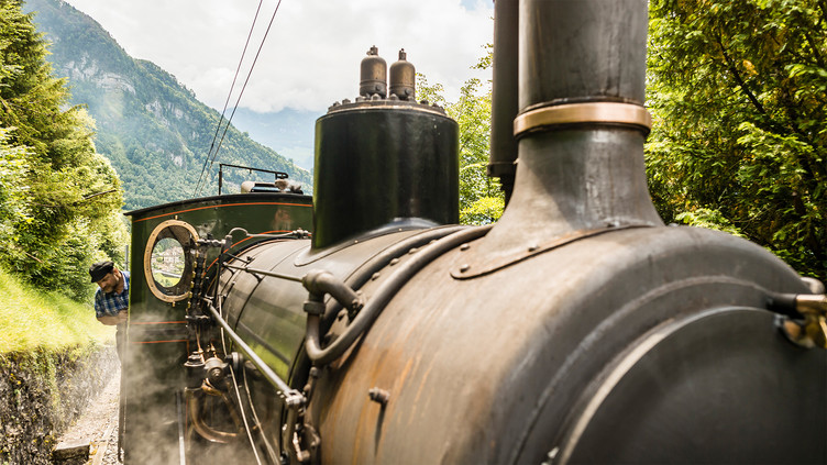 Vitznau-Rigi Railway in 1871