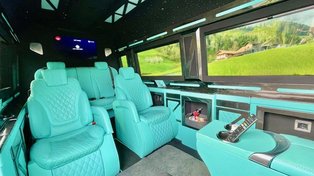 Luxury limousine with private chauffeur