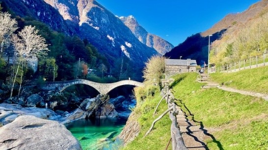 Ponte dei Salti in the Verzasca Valley